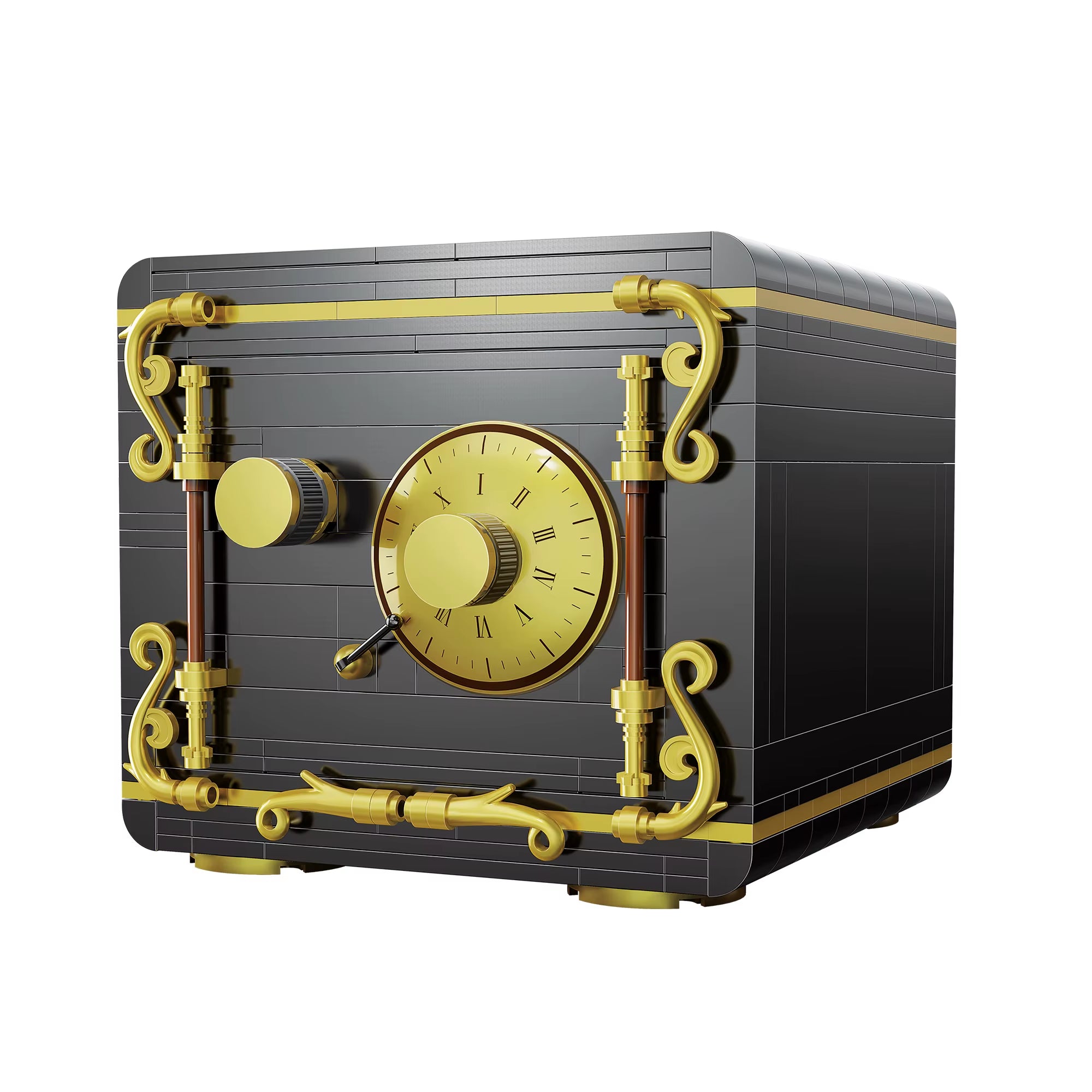 422PCS City Retro Combination Safe Building Blocks the Secret of Safe Experiment Education Bricks Toys Boys Gifts