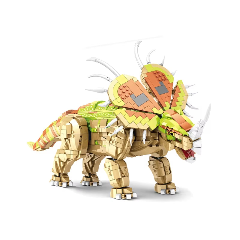 New 2024 Styracosaurus Building Blocks Bricks of Dinosaur Jurassic Series for 9-18 Years Old 2025Pcs Big Model