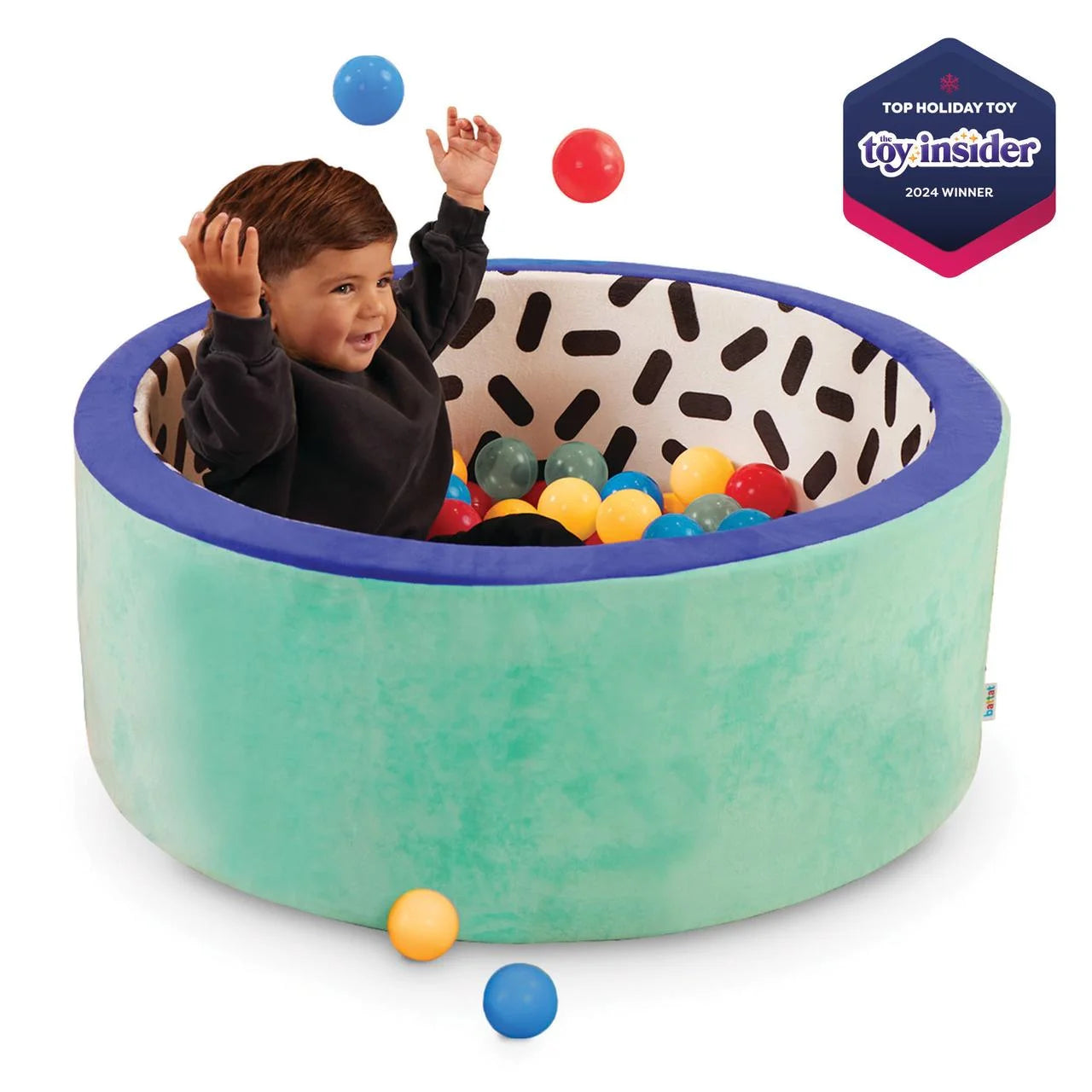 Hop in Foam Ball Pit with 65+ Balls and Washable Cover, Toddler and Indoor Preschool Toys