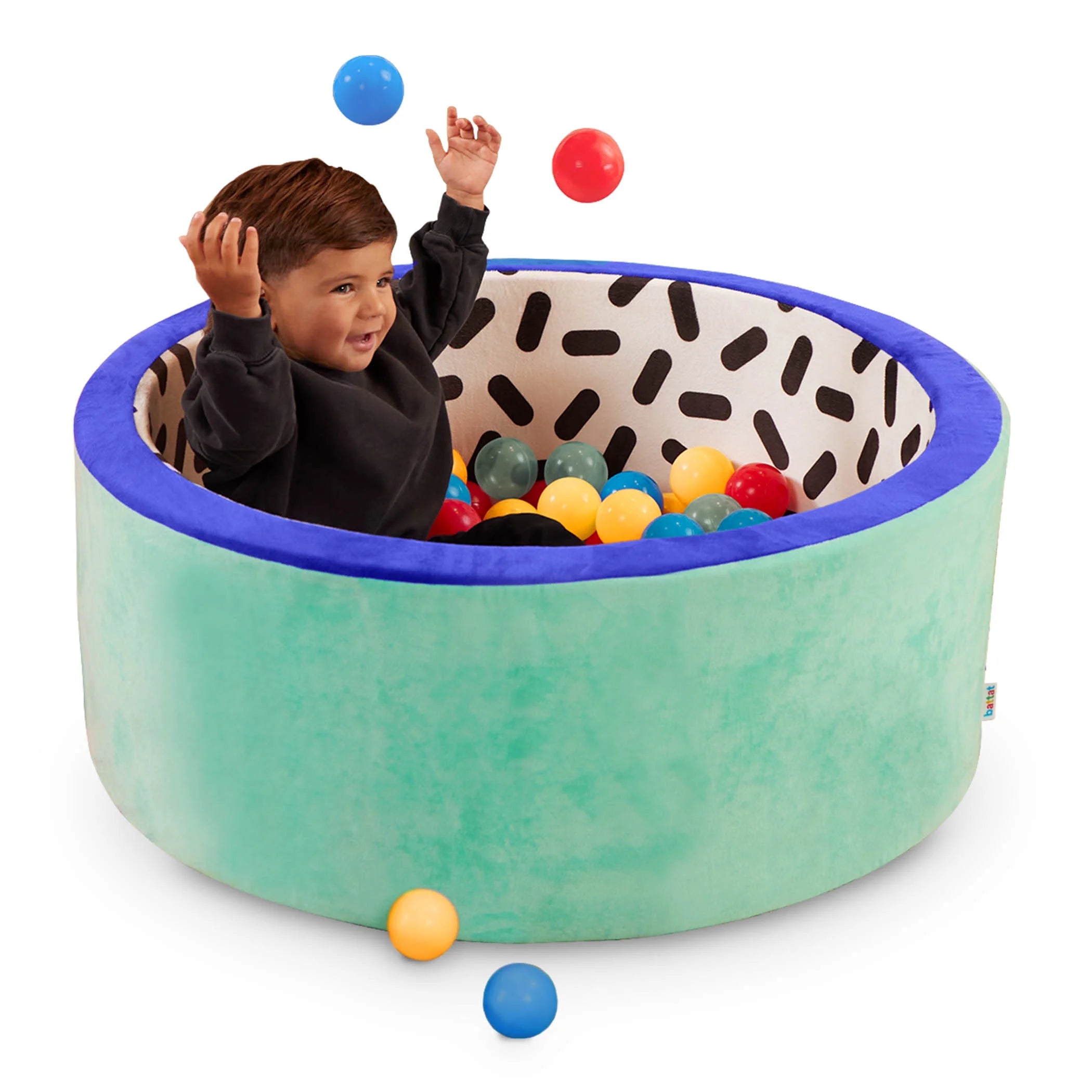 Hop in Foam Ball Pit with 65+ Balls and Washable Cover, Toddler and Indoor Preschool Toys
