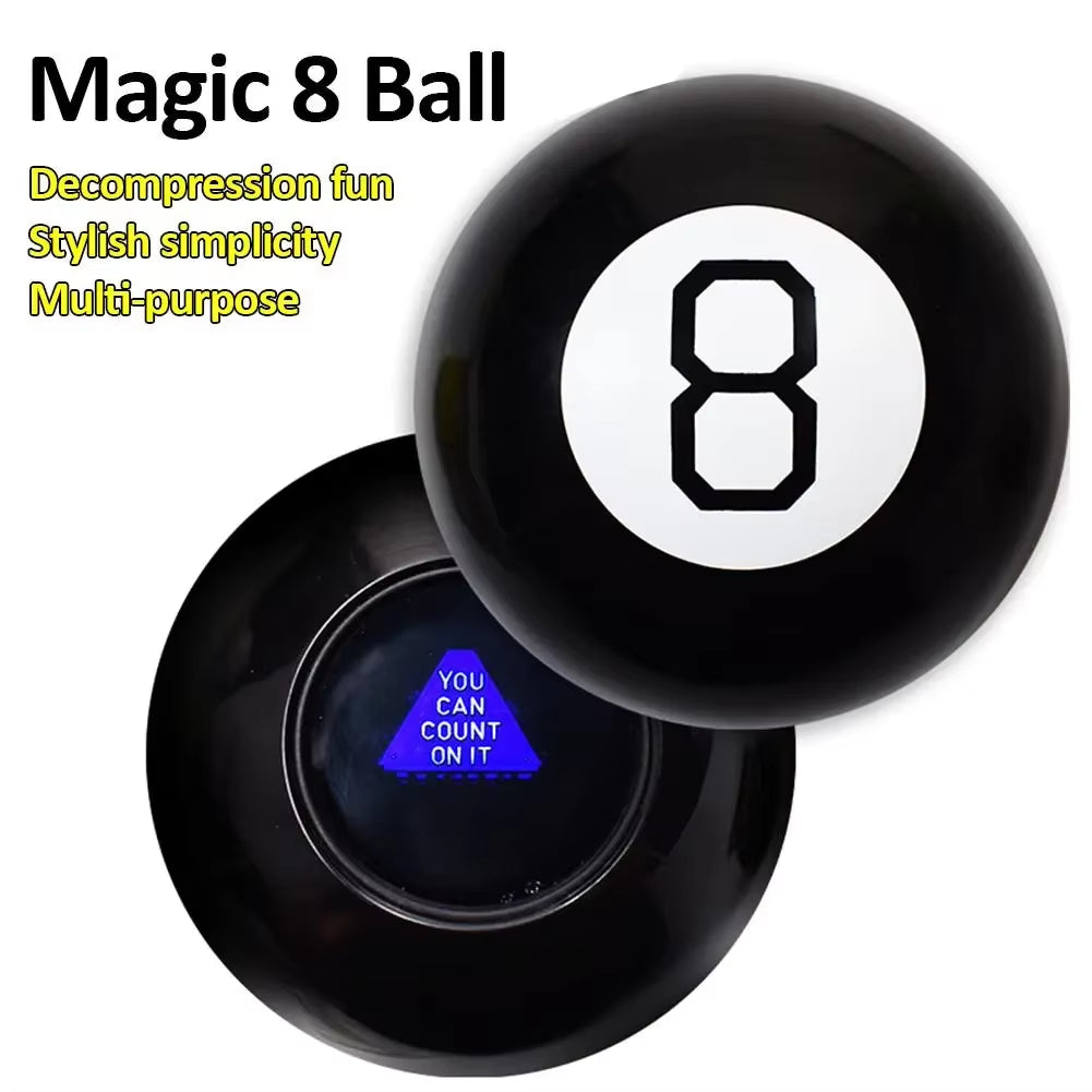 Black 8 Props 10CM Magic Ball Prophecy Magic Ball Black 8 Magic Props New Strange Gift Toys