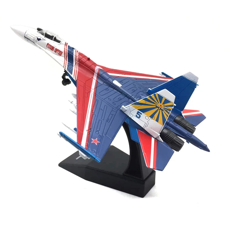 Jason TUTU Aircraft Plane Model 1/100 Russian Air Force Fighter Su 35 Airplane Alloy Model Diecast 1:100 Metal Planes