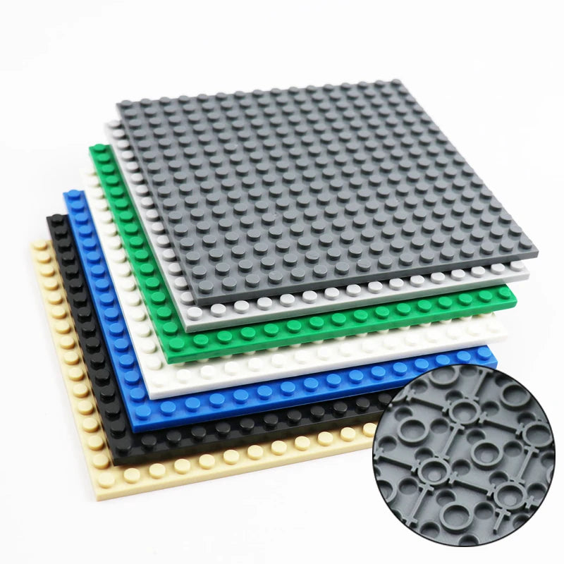 1 Piece 16X16 Double-Sided Base Plates MOC Building Blocks Educational Baseplate Compatible with Lego