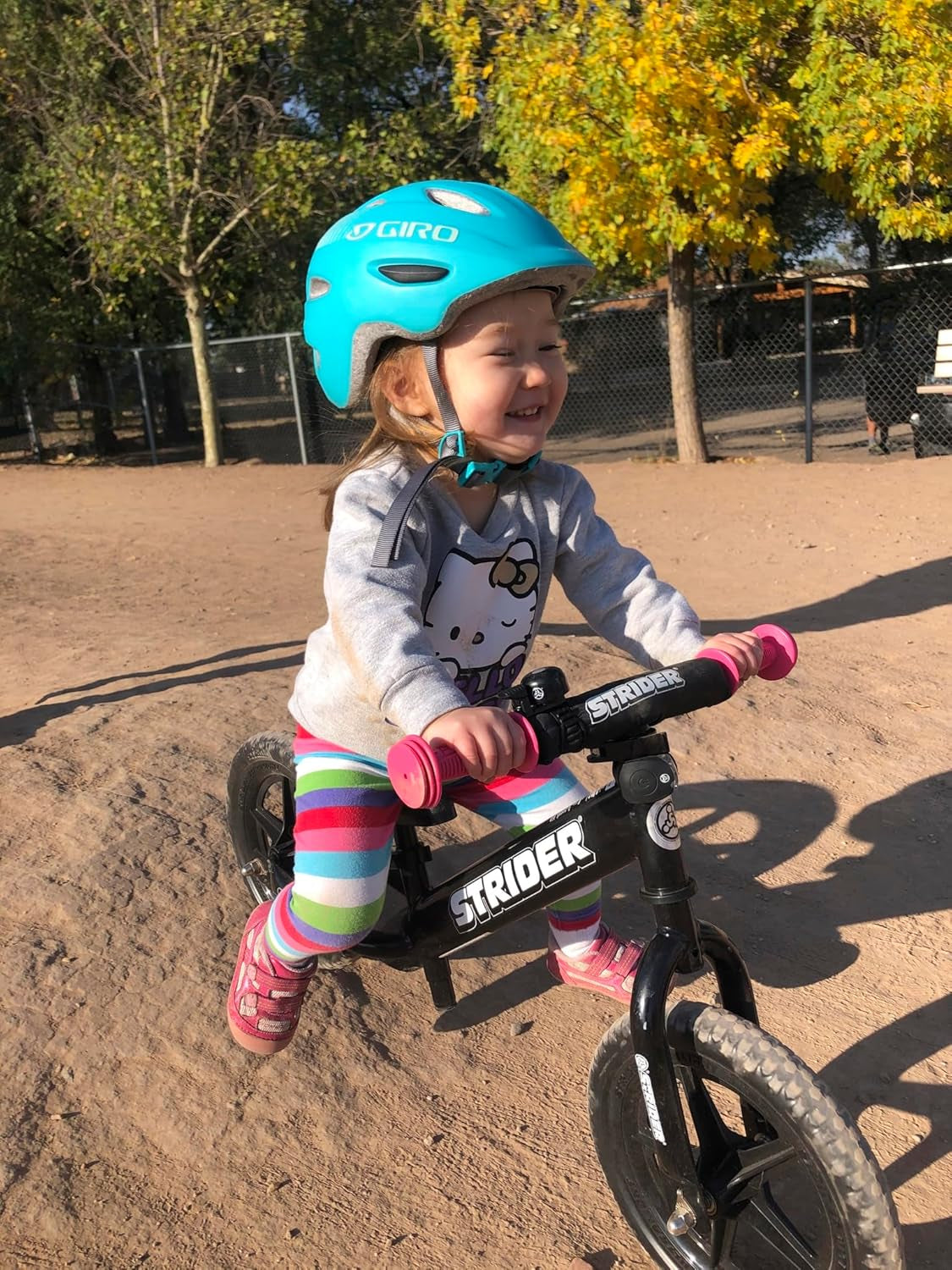 12” Sport Bike - No Pedal Balance Bicycle for Kids 1 to 4 Years - Includes Safety Pad, Padded Seat, Mini Grips & Flat-Free Tires - Tool-Free Assembly & Adjustments