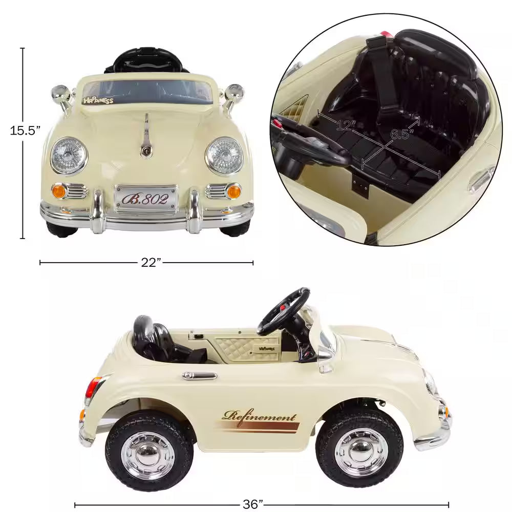 Battery Powered Classic Sports Car with Remote Control
