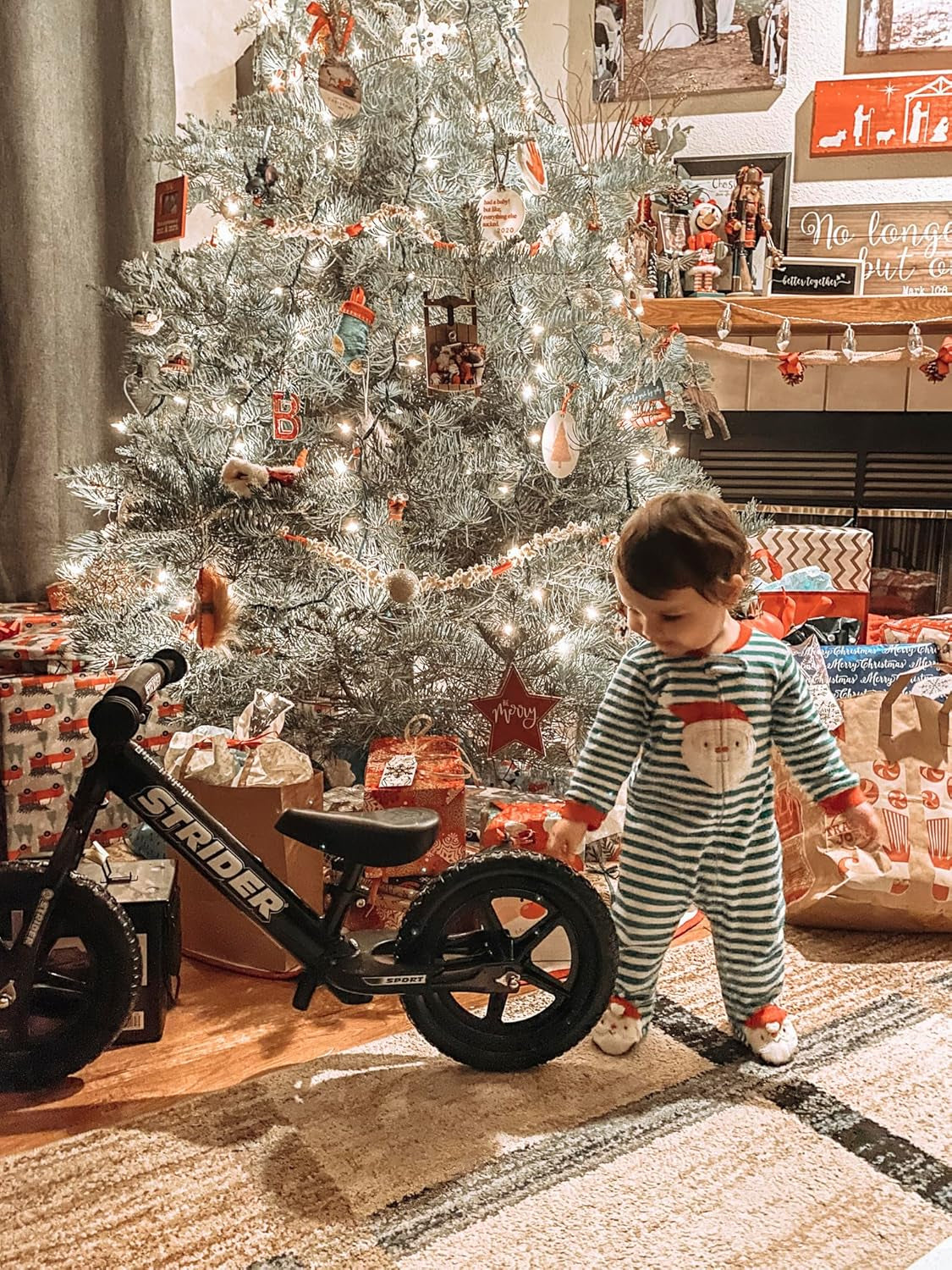 12” Sport Bike - No Pedal Balance Bicycle for Kids 1 to 4 Years - Includes Safety Pad, Padded Seat, Mini Grips & Flat-Free Tires - Tool-Free Assembly & Adjustments