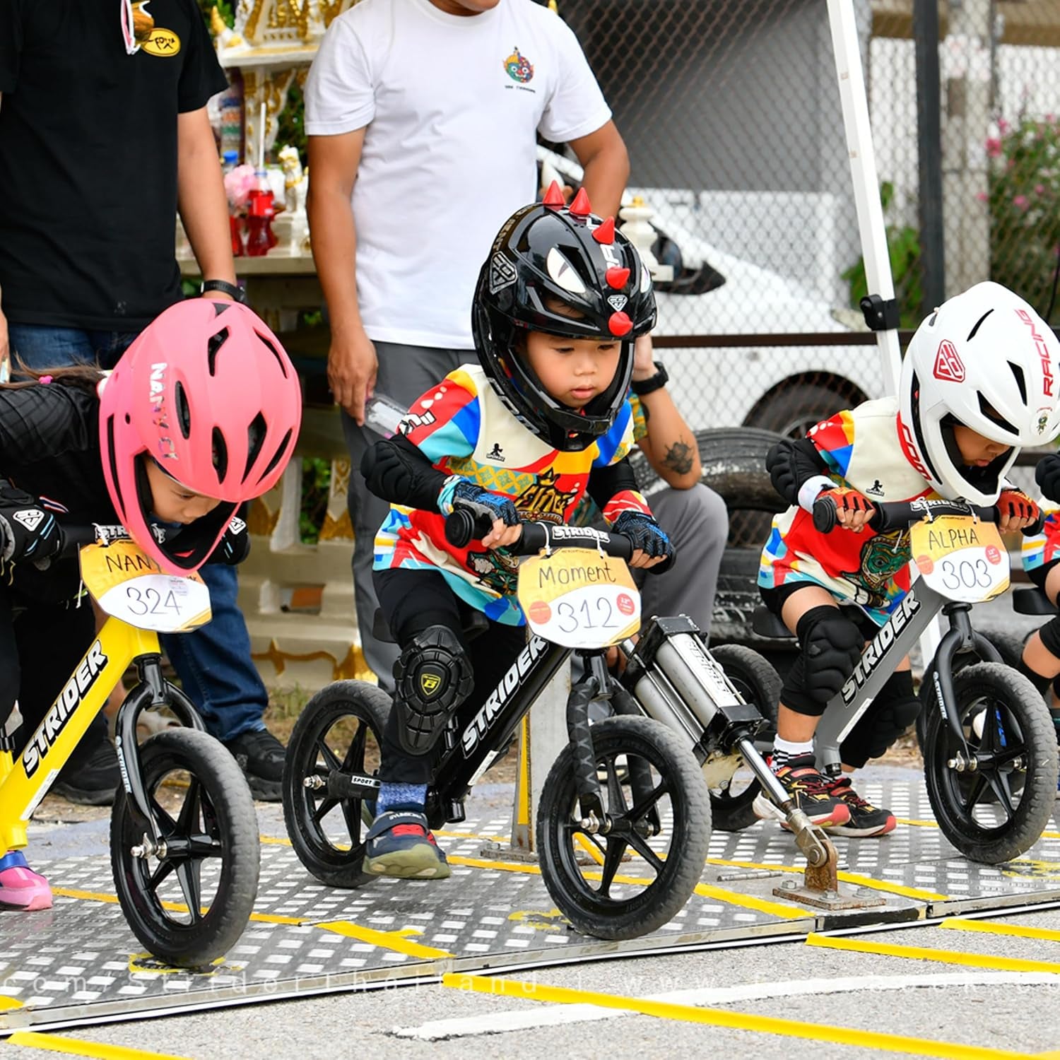 12” Sport Bike - No Pedal Balance Bicycle for Kids 1 to 4 Years - Includes Safety Pad, Padded Seat, Mini Grips & Flat-Free Tires - Tool-Free Assembly & Adjustments